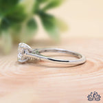 Load image into Gallery viewer, Round Solitaire Diamond Ring (Minimal Band) - Lab Grown