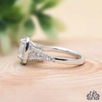 Load image into Gallery viewer, Round Halo Diamond Engagement Ring (Double Band) - Lab Grown