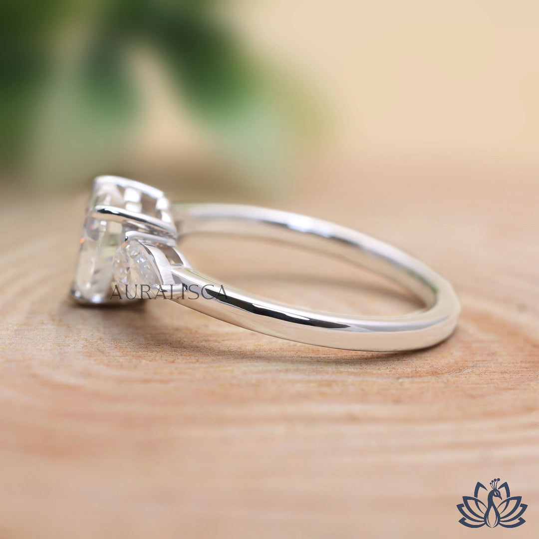 Heart Cut Diamond Eternity Ring - Lab Grown