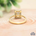 Load image into Gallery viewer, Radiant Halo Diamond Engagement Ring (Double Band) - Lab Grown