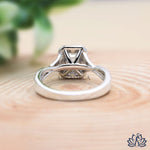 Load image into Gallery viewer, Emerald Halo Diamond Engagement Ring - Lab Grown