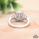 Load image into Gallery viewer, Round Halo Diamond Statement Ring (Rose Gold) - Lab Grown