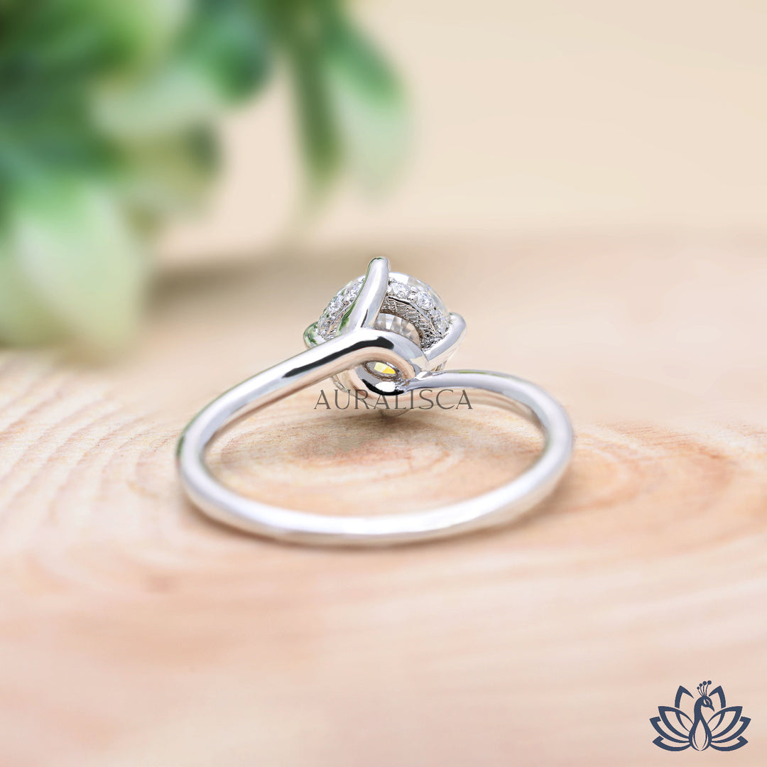 Round Solitaire Diamond Ring - Lab Grown
