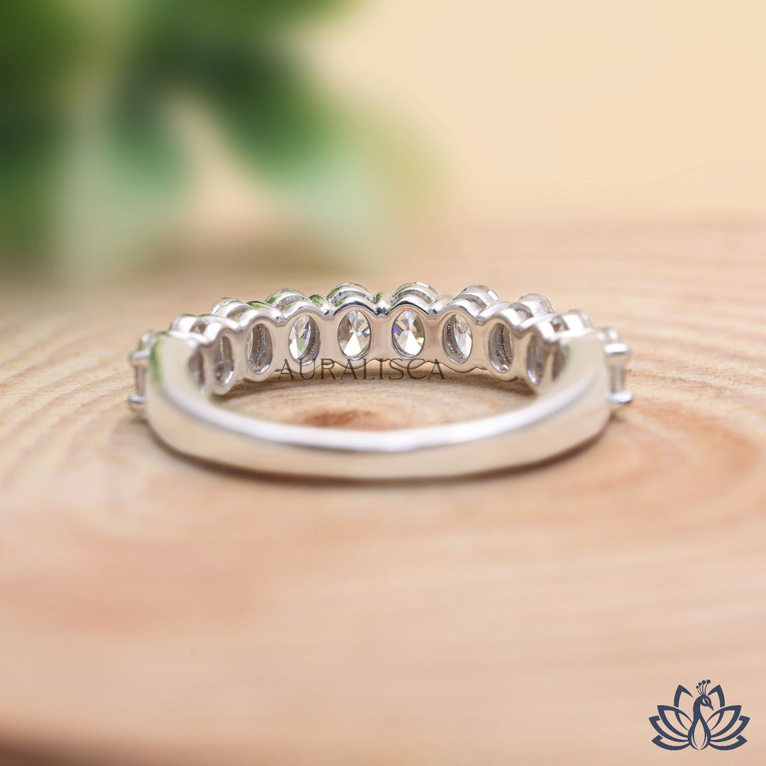 Oval Diamond Eternity Ring - Lab Grown