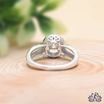 Load image into Gallery viewer, Round Halo Diamond Engagement Ring (Double Halo) - Lab Grown