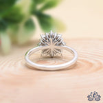 Load image into Gallery viewer, Round Cluster Diamond Ring (Floral Design) - Lab Grown