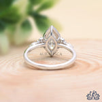 Load image into Gallery viewer, Marquise Halo Diamond Engagement Ring - Lab Grown