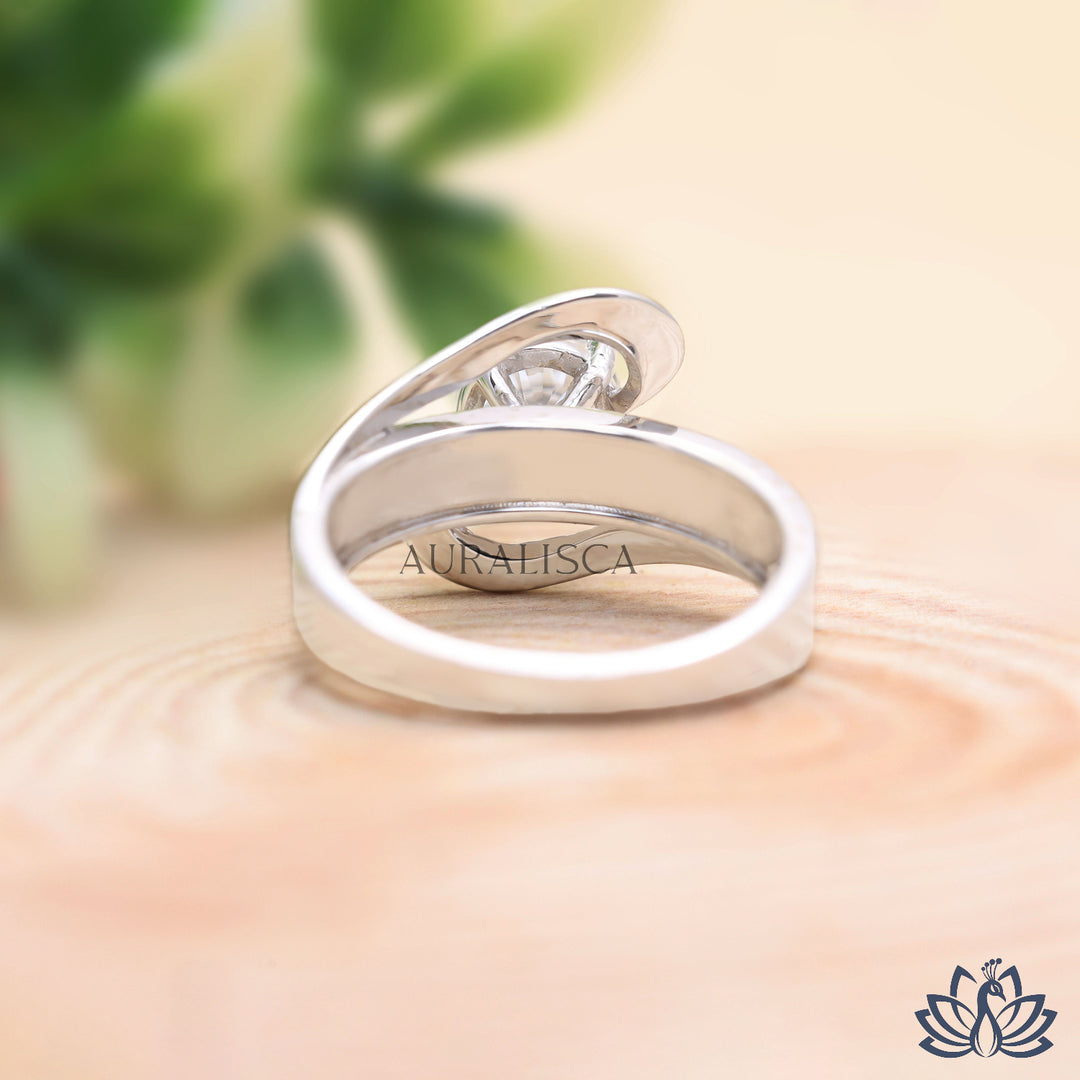 Round Designer Diamond Ring - Lab Grown