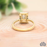 Load image into Gallery viewer, Emerald Halo Diamond Ring - Lab Grown