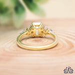 Load image into Gallery viewer, Radiant &amp; Pear Accent Diamond Ring - Lab Grown