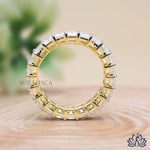 Load image into Gallery viewer, Emerald Full Eternity Diamond Ring - Lab Grown