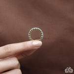 Load image into Gallery viewer, Emerald Full Eternity Diamond Ring - Lab Grown