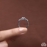 Load image into Gallery viewer, Round &amp; Pear Accent Diamond Ring - Lab Grown