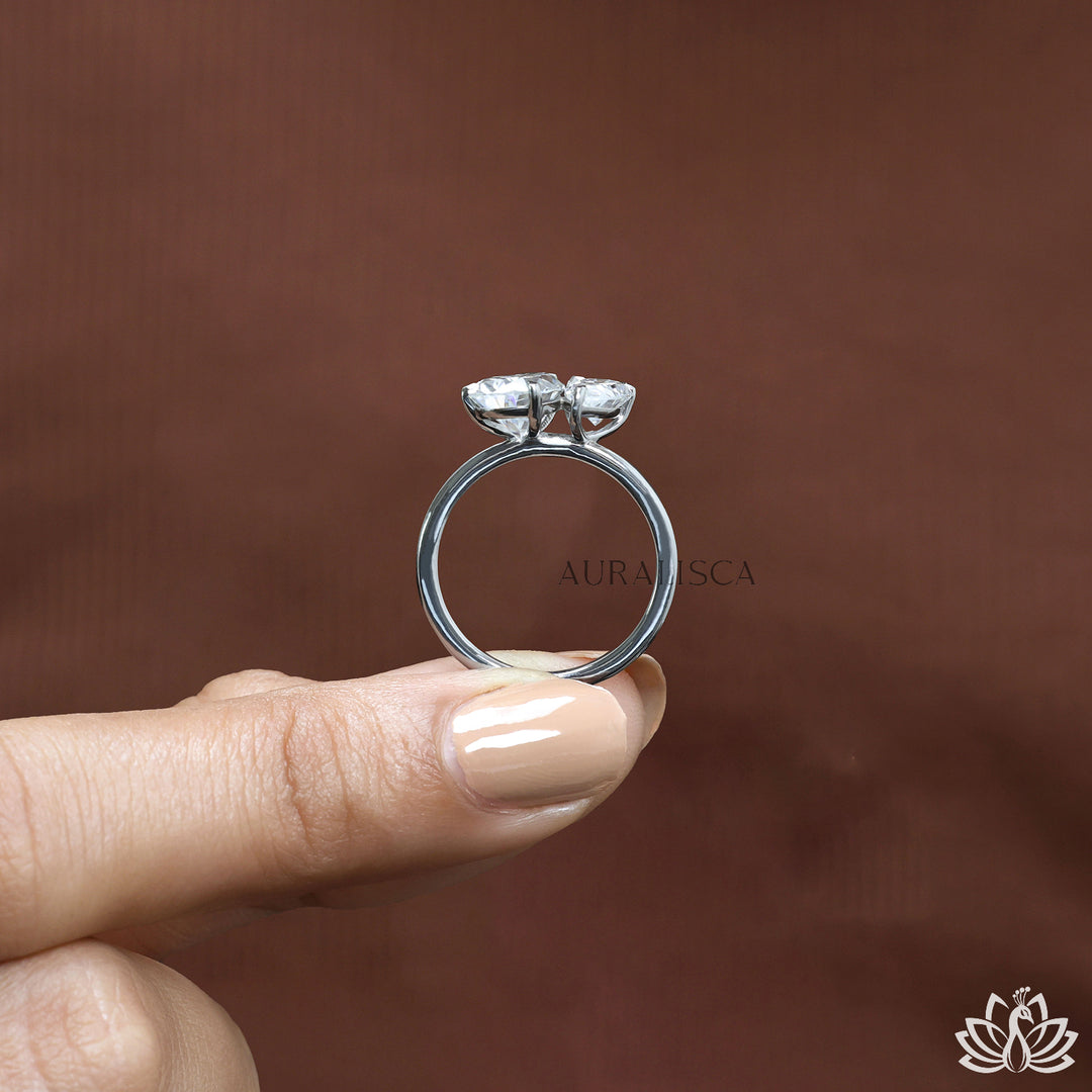 Pear Toi et Moi Diamond Ring - Lab Grown