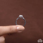 Load image into Gallery viewer, Princess Halo Diamond Engagement Ring - Lab Grown