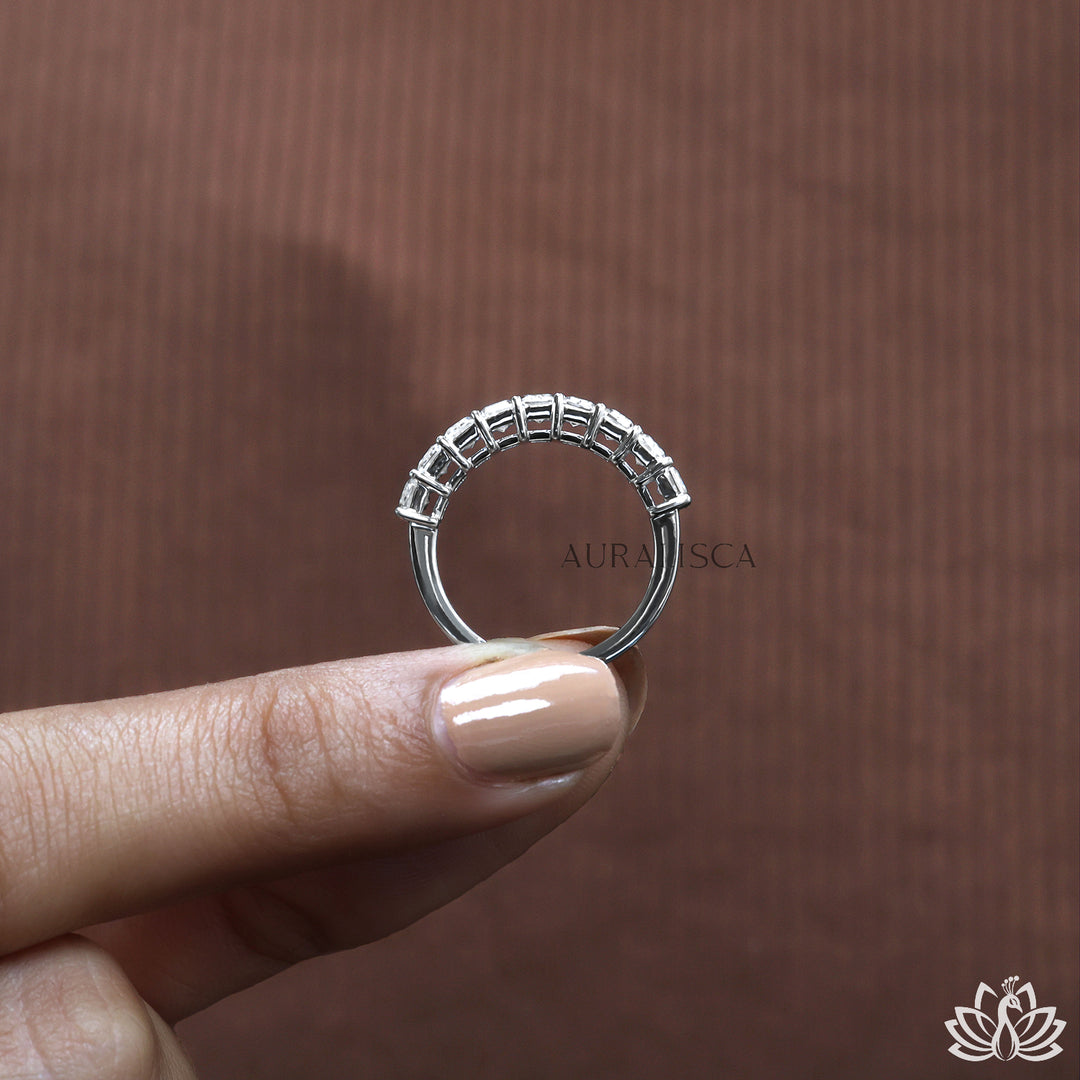 Emerald Solitaire Diamond Ring (Bezel Style) - Lab Grown