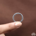 Load image into Gallery viewer, Emerald Diamond Eternity Ring - Moissanite Diamond