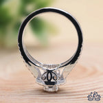 Load image into Gallery viewer, Round Halo Diamond Engagement Ring (Double Halo) - Lab Grown