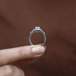 Load image into Gallery viewer, Oval Halo Diamond Engagement Ring - Lab Grown