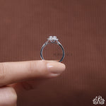 Load image into Gallery viewer, Round Halo Diamond Engagement Ring (Split Shank) - Lab Grown