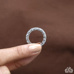 Load image into Gallery viewer, Oval Eternity Diamond Ring (Luxury Band) - Moissanite Diamond