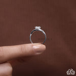 Load image into Gallery viewer, Round Twist Halo Diamond Ring - Lab Grown
