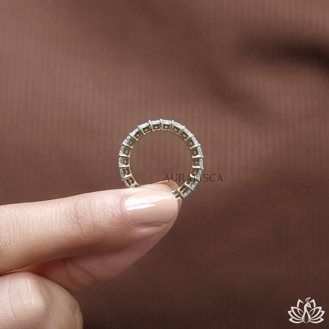 Radiant Eternity Diamond Ring - Lab Grown