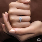 Load image into Gallery viewer, Heart Halo Diamond Engagement Ring - Lab Grown