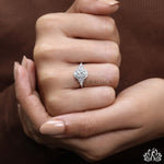Load image into Gallery viewer, Oval Halo Diamond Engagement Ring - Lab Grown