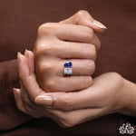 Load image into Gallery viewer, Emerald Solitaire Diamond Ring (Classic) - Lab Grown