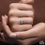 Load image into Gallery viewer, Radiant &amp; Pear Accent Diamond Ring - Lab Grown