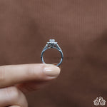 Load image into Gallery viewer, Round Halo Diamond Engagement Ring (Double Halo) - Lab Grown