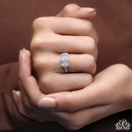 Load image into Gallery viewer, Oval Three Stone Diamond Ring (Gemstone Style) - Lab Grown
