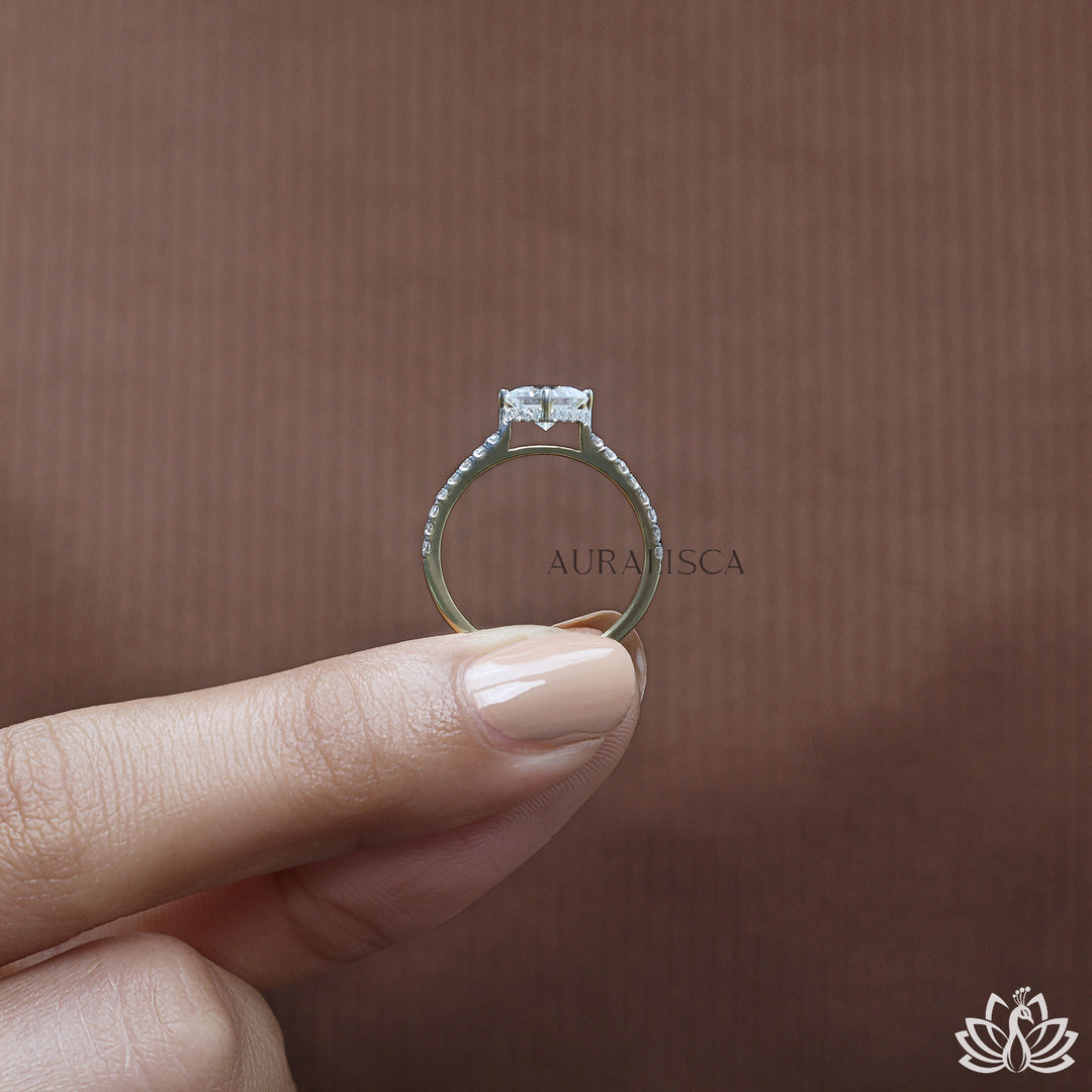 Princess Solitaire Diamond Ring - Lab Grown