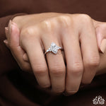 Load image into Gallery viewer, Marquise Halo Diamond Engagement Ring - Lab Grown