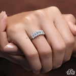 Load image into Gallery viewer, Emerald Multi Stone Diamond Ring - Lab Grown