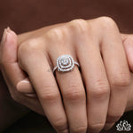 Load image into Gallery viewer, Round Halo Diamond Ring (Classic Pavé) -  Lab Grown