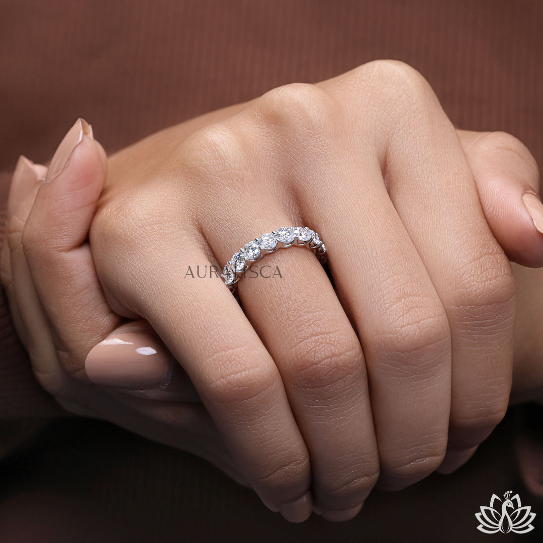 Round Eternity Diamond Ring - Lab Grown