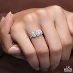 Load image into Gallery viewer, Oval Three Stone Diamond Ring (Gemstone Style) - Lab Grown