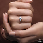 Load image into Gallery viewer, Round Three Stone Diamond Ring - Lab Grown
