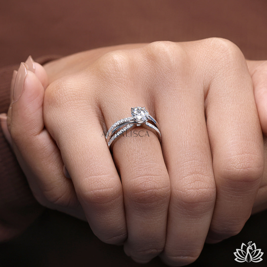 Round Solitaire Diamond Ring - Lab Grown