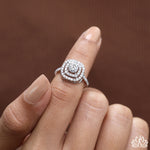 Load image into Gallery viewer, Round Halo Diamond Ring (Classic Pavé) -  Lab Grown