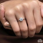 Load image into Gallery viewer, Round Solitaire Diamond Ring (Minimal Band) - Lab Grown