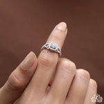 Load image into Gallery viewer, Round Halo Diamond Engagement Ring (Vintage Style) -  Lab Grown