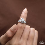 Load image into Gallery viewer, Round Designer Diamond Ring - Lab Grown