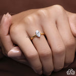 Load image into Gallery viewer, Marquise Solitaire Diamond Ring - Lab Grown