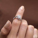 Load image into Gallery viewer, Round Twist Diamond Engagement Ring - Lab Grown