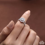 Load image into Gallery viewer, Round Halo Diamond Ring - Lab Grown