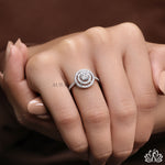 Load image into Gallery viewer, Round Halo Diamond Engagement Ring (Vintage Design) - Lab Grown