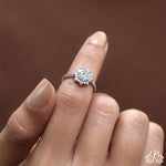 Load image into Gallery viewer, Round Cluster Diamond Ring (Floral Design) - Lab Grown